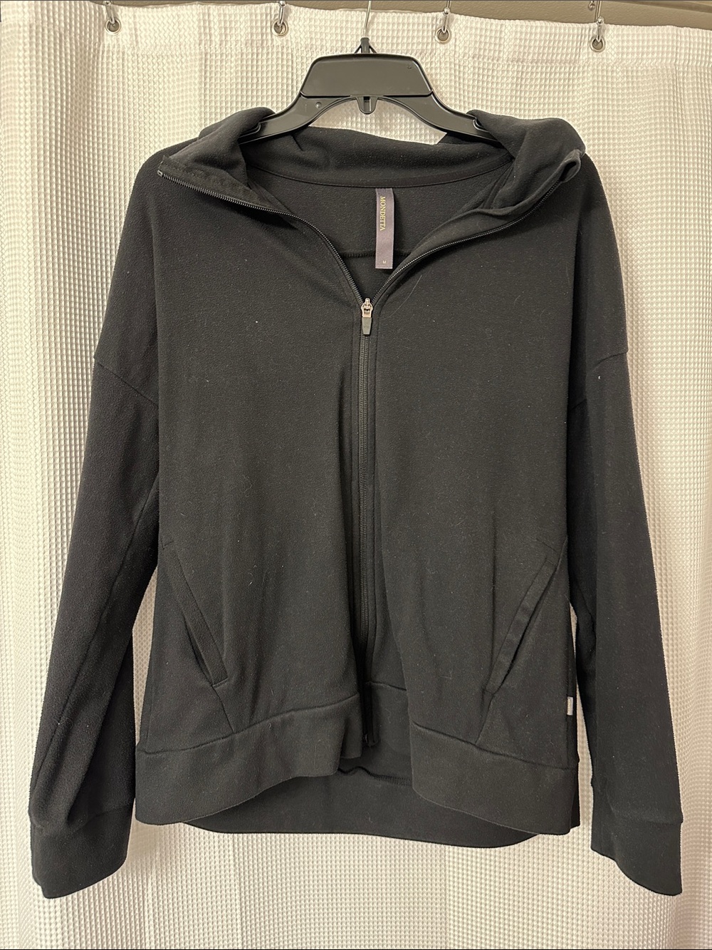 Women’s Fleece Black Full-Zip Hoodie Jacket